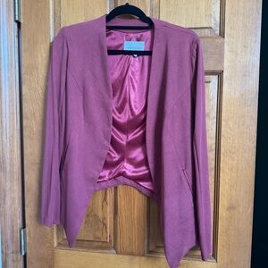 BCBGMAXAZRIA Women's Open-Front Draped Jacket